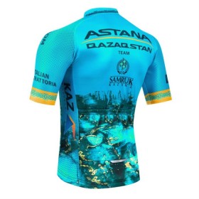 Maglia 2024 Astana Qazaqstan Manica Corta Blu